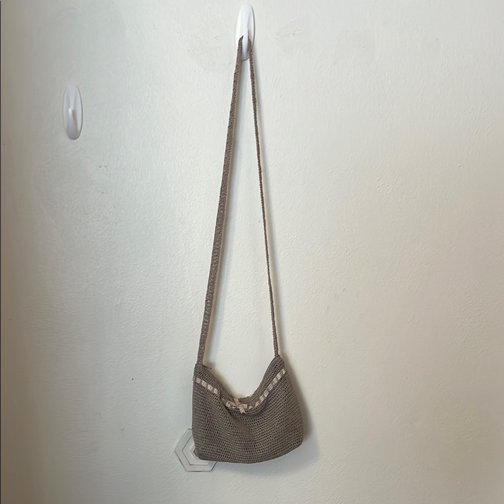 Relativity Tan Crossbody Bag with Bow